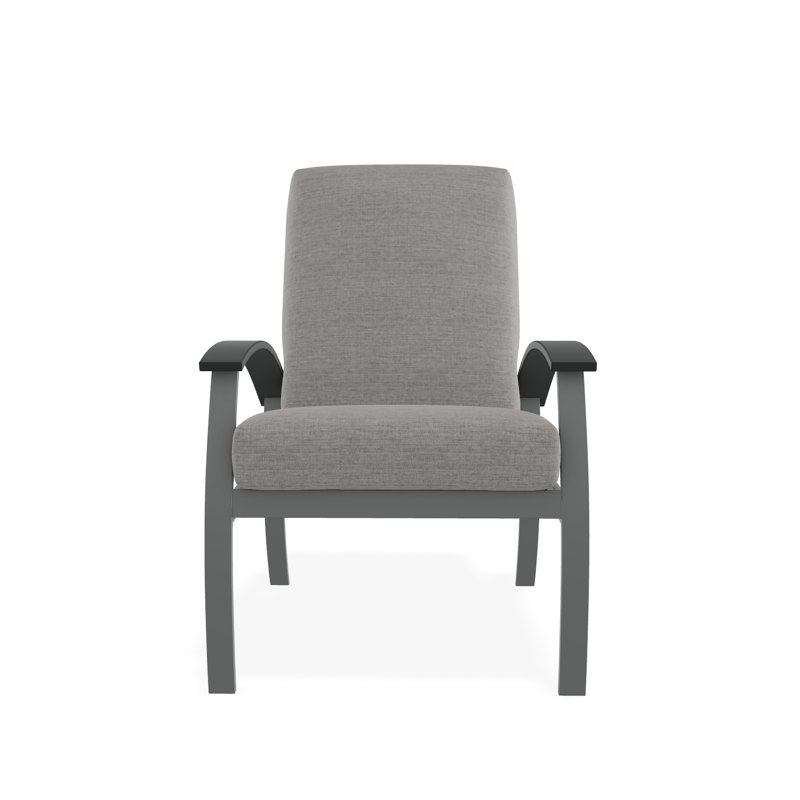 Belle Isle Outdoor Lounge Chair, Huskie, Graphite