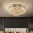 11-Lights Modern Round Chrome Suction Top Crystal Light, 23.6 Inches in Diameter, Height Adjustable