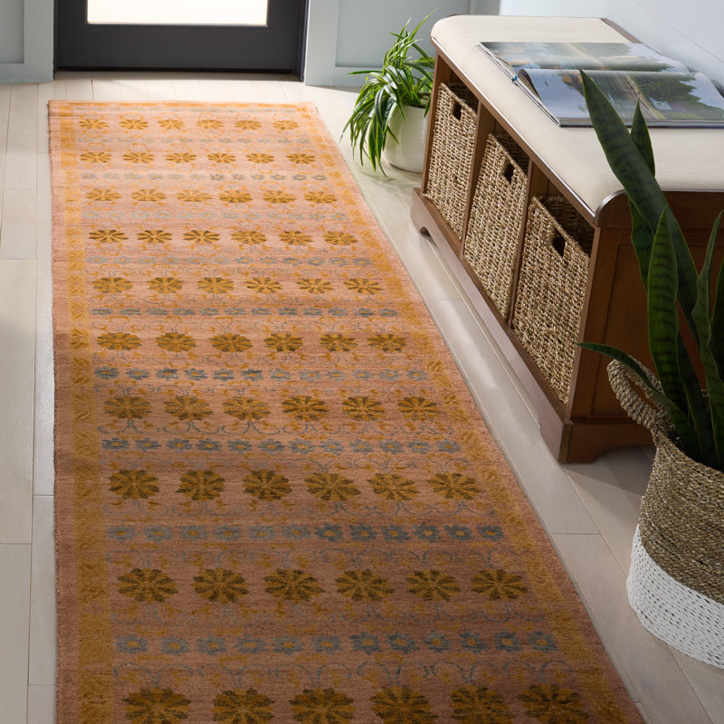 Larache Hand Knotted Wool Pile Oriental Rug, Runner 2'6" x 10'