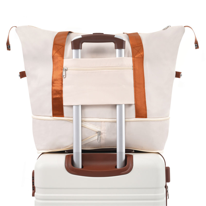 Ensembles de valises rigides avec sacs Valise légère à roulettes doubles avec verrou TSA, valise rétro simple 28 po