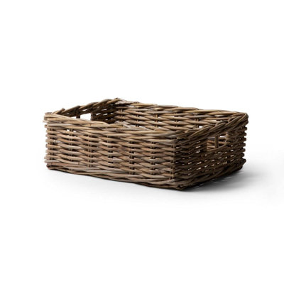 Rattan Rectangle Tray Large