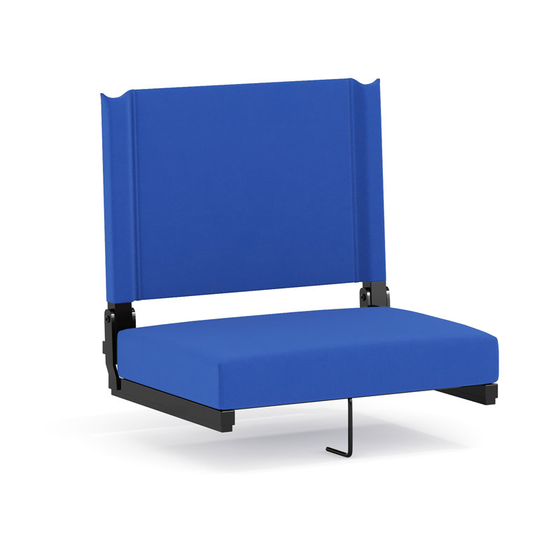 Grandstand Comfort Seats by Flash - Lightweight Stadium Chair with Handle & Ultra-Padded Seat, Blue