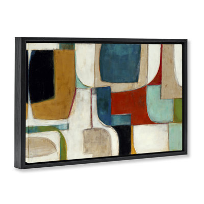  Abstract Cubism Shapes Floater Canvas by Kippi Leonard