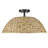 Yelverton Semi-Flush Mount - Woven Sweet Grass-1477353905