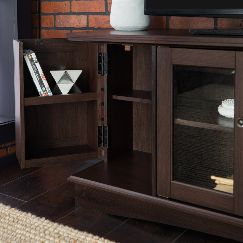 Meuble télé 52 po à 4 portes pour téléviseur de 58 po ou moins Plympton, Espresso