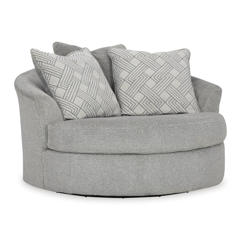 Fauteuil d'appoint pivotant surdimensionné Covin