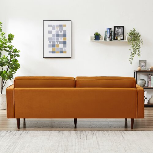 Mercury Row® Bouie 84.5'' Velvet Sofa & Reviews | Wayfair