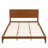 Mid-Century Modern Bamboo Platform Bed - No Box Spring Needed, Wood Slat Metal Support, Easy Assembly-376953072-395027720