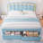 Daphne Upholstered LED Bed Frame With Drawer & Adjustable Headboard, Kids Beds-227418666-224701900