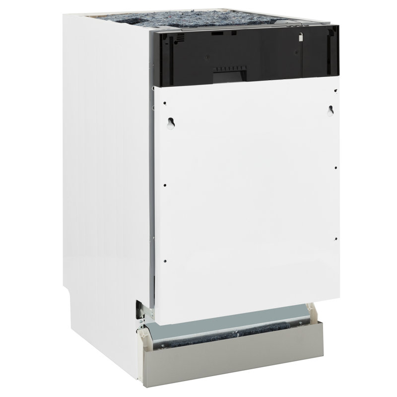 Zline Autograph Edition 18” Tallac Series 3rd Rack Top Control Dishwasher In Custom Panel Ready With Champagne Bronze Handle, 51dba