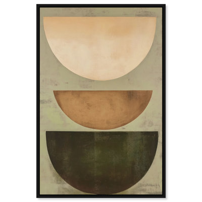 Sun-Kissed Minimalism III Canvas Abstract Print by Oliver Gal, Black Frame, 10 x 15