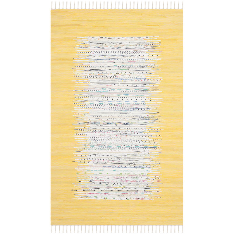 Dumont Cotton Hand Woven Area Rug, Rectangle 91 x 152cm