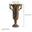 Vase trophée en métal d'inspiration rétro
