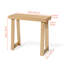 Console rectangulaire étroite de 91 cm (36 po) à placer derrière un canapé, style moderne en bois massif.