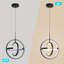 Modern LED Chandelier, Pendant Light Adjustable Height & Dimmable, 3 Ring 22W 4000K Chandeliers-1013694782