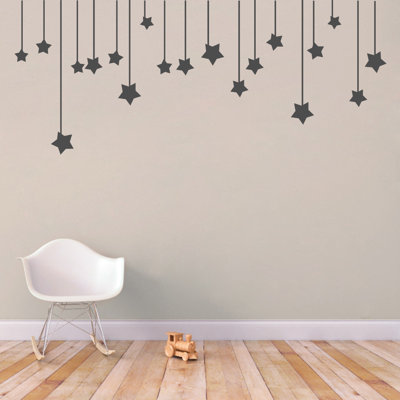 Décalcomanie murale Étoiles suspendues