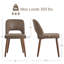 Ensemble de 2 chaises d'appoint rembourrées en similicuir avec pieds en bois massif pour salle à manger-1068077705-1068077708
