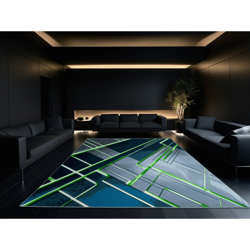 Galactic Prism Rug, Square 8'