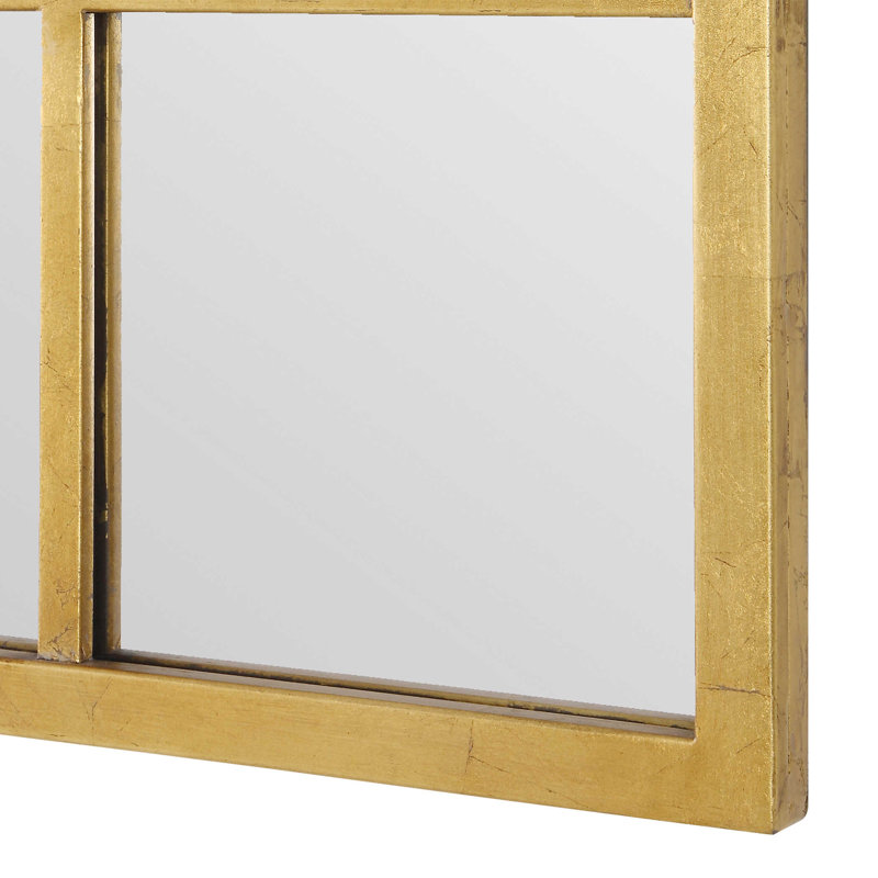Miroir d'appoint Dellrey, Gold, 44 po x 30,13 po, Plat