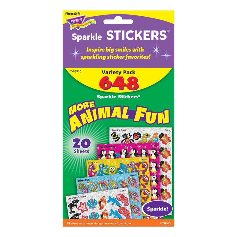 Ensemble de 2 autocollants animaux amusants
