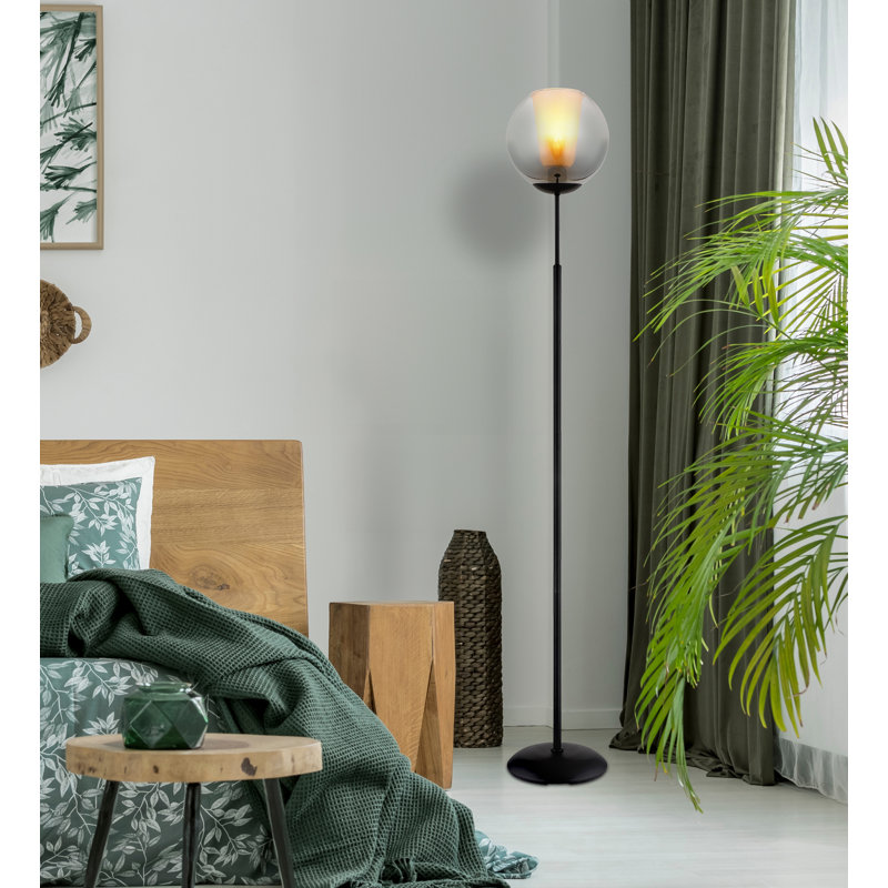 155 H cm Matte Novelty Floor Lamp, Black