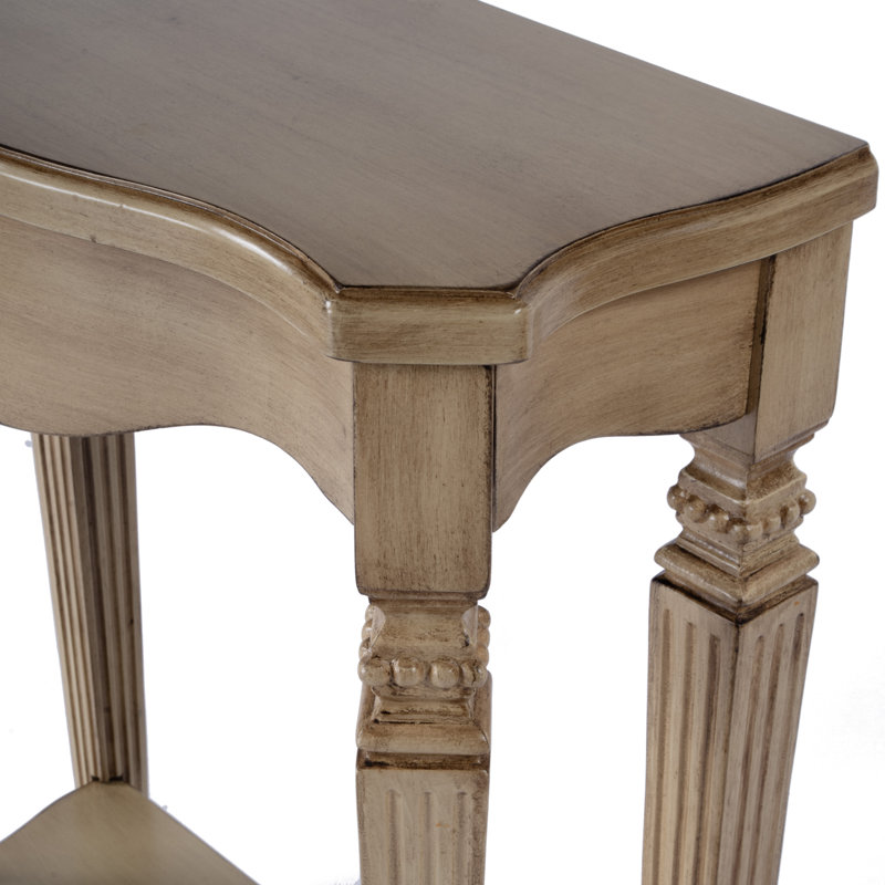 Cheshire Ballerina 22" Console Table, Antique Beige