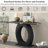 Sleek Design Egg-Shaped Base Console Table-1831895603