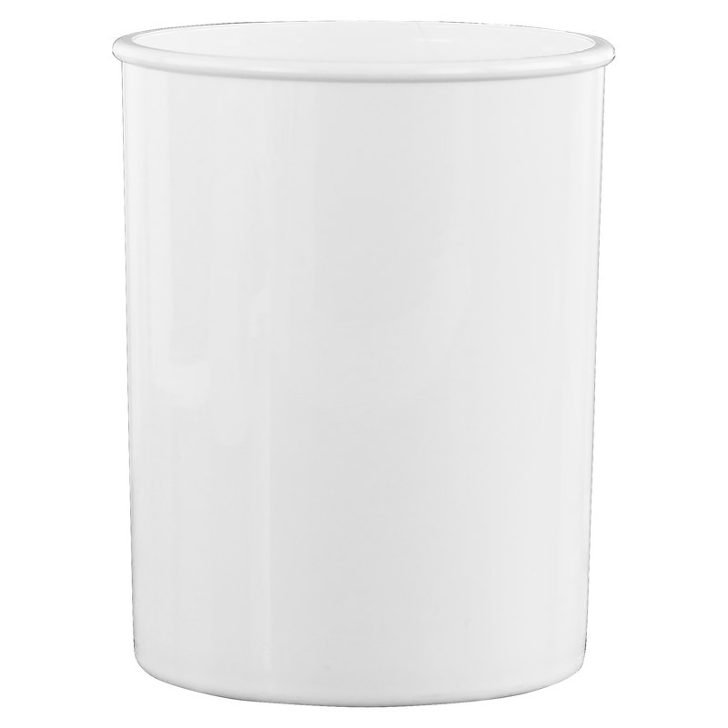 Plastic Utensil Crock, White