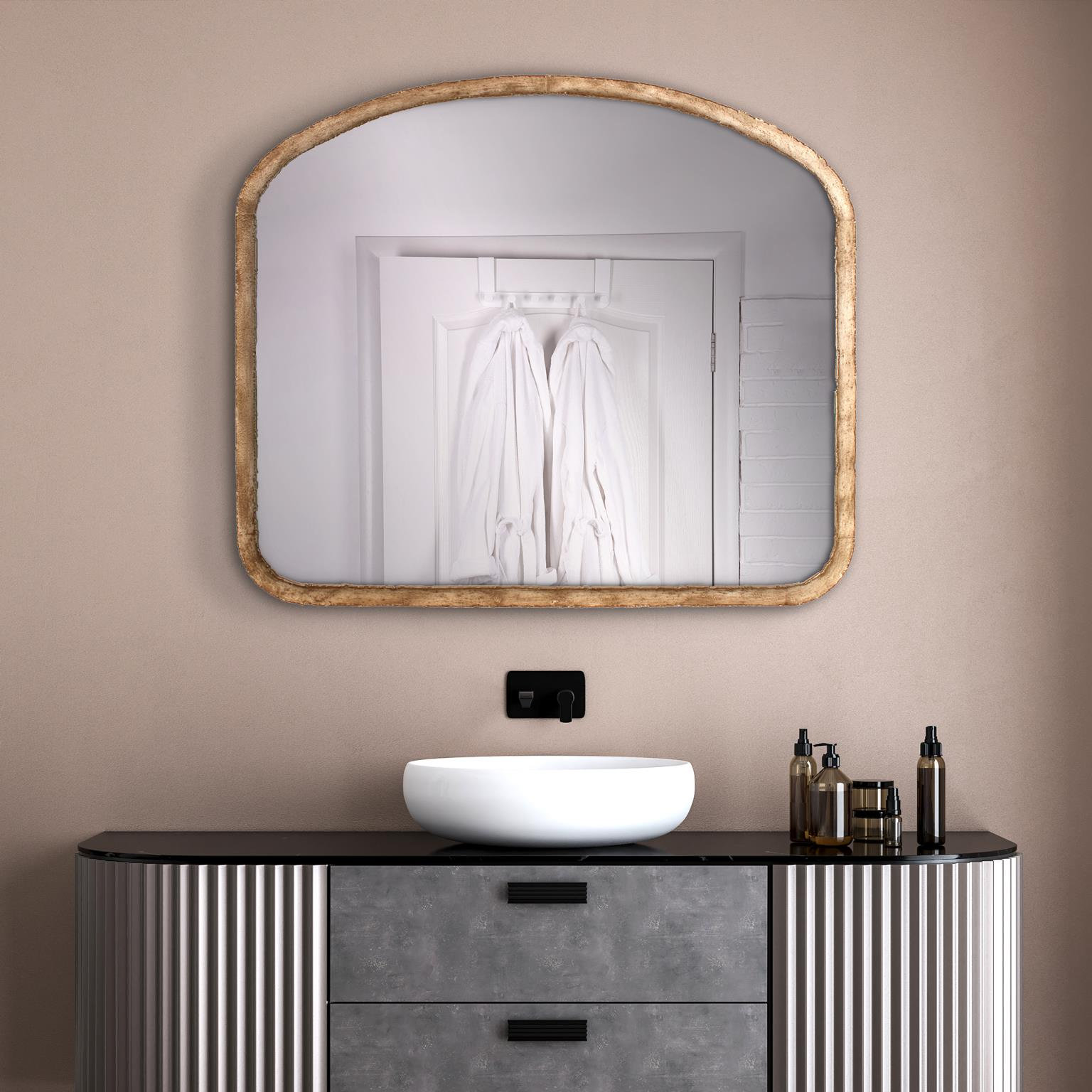 The Marius Collection 42" Accent Mirror, Gold