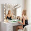 Miroir de maquillage avec éclairage 94 x 76 cm (grand miroir de style Hollywood)