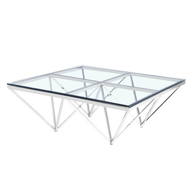 Kaitey Glass Top Coffee Table