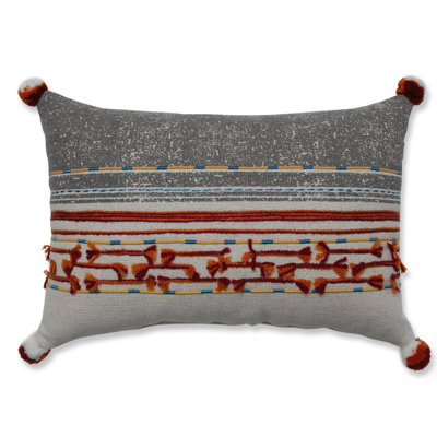 Stance Natural Graphite Cotton Throw Pillow