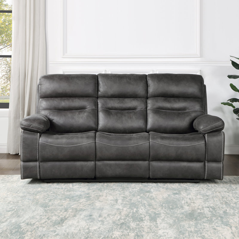 Amarria Pillow Top Arm Reclining Sofa, Gray