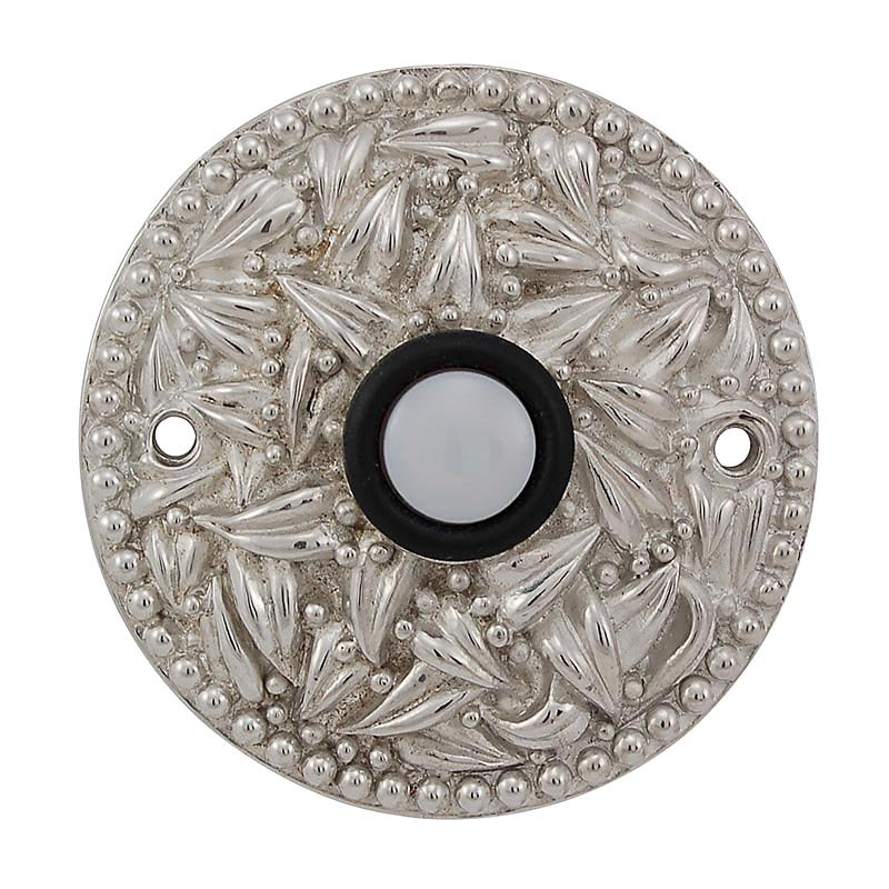 San Michele Push Button, Polished Nickel