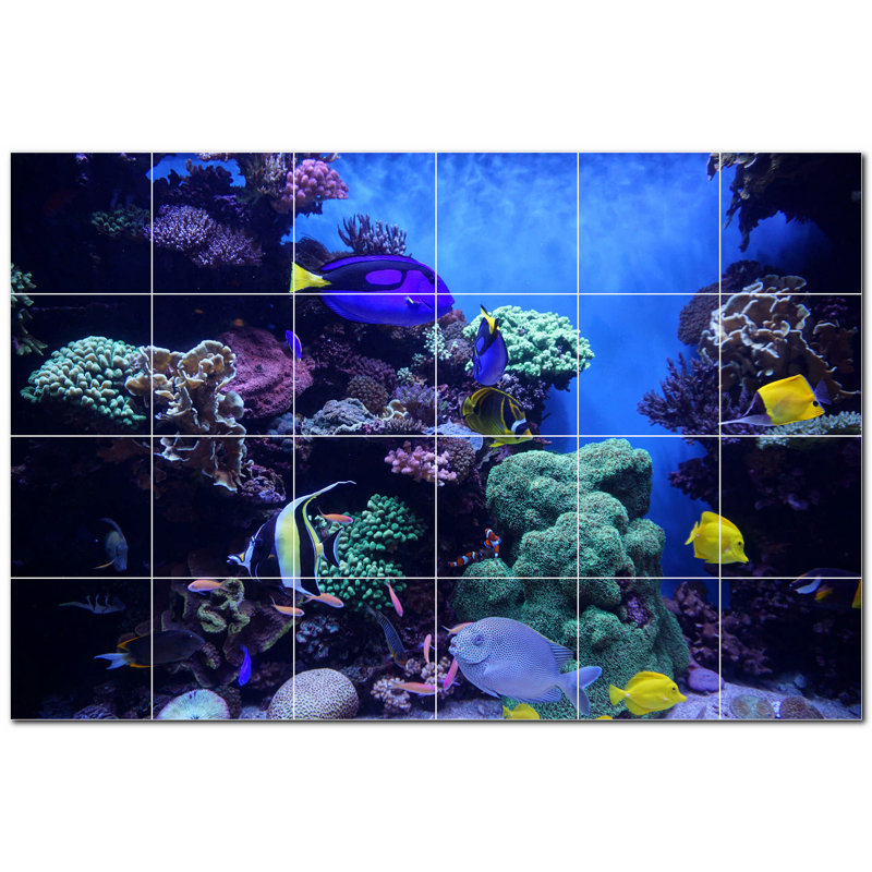 12'' x 12'' Satin Ceramic Decorative Mural