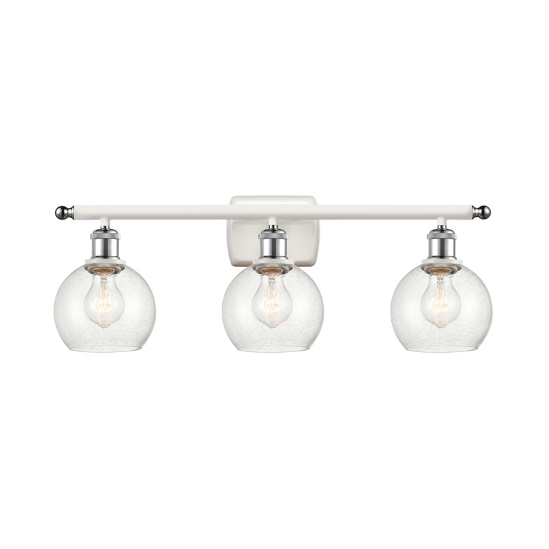 Cindi 3 - Light Vanity Light, Incandescent, White Polished Chrome
