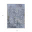 Tapis d'extérieur lavable abstrait bleu et gris foncé 3 pi x 5 pi