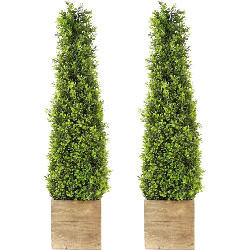 Topiaire 34 '' en faux buis en pot