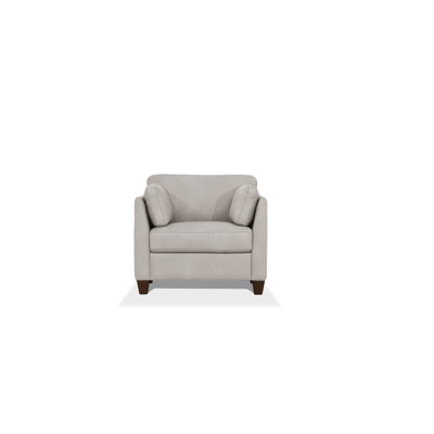 Fauteuil en cuir véritable Afacha d'une largeur de 91,44 cm