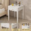 Table de chevet avec tiroir festonné, table de chevet moderne, petite table d'appoint avec tiroir de rangement pour la chambre à coucher