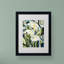 Cadre photo « cubist lilies », reproduction sur toile-11826406-19296477