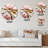 Pink And Gold Liquid Glam Wave III Metal Wall Clock-93383131
