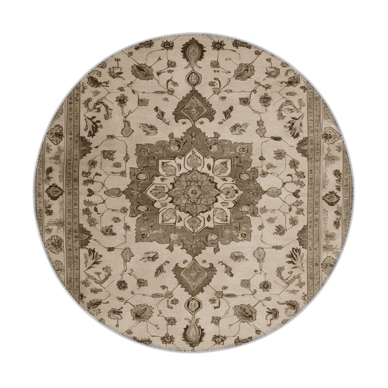 Tapis intérieur et extérieur Tabriz, Rond 5 pi