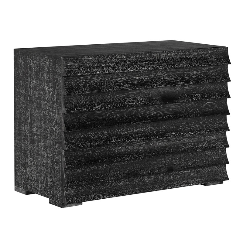 Frederico 40'' W Solid Wood Console Table, Black Walnut