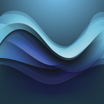 Blue Abstract - Wrapped Canvas Print
