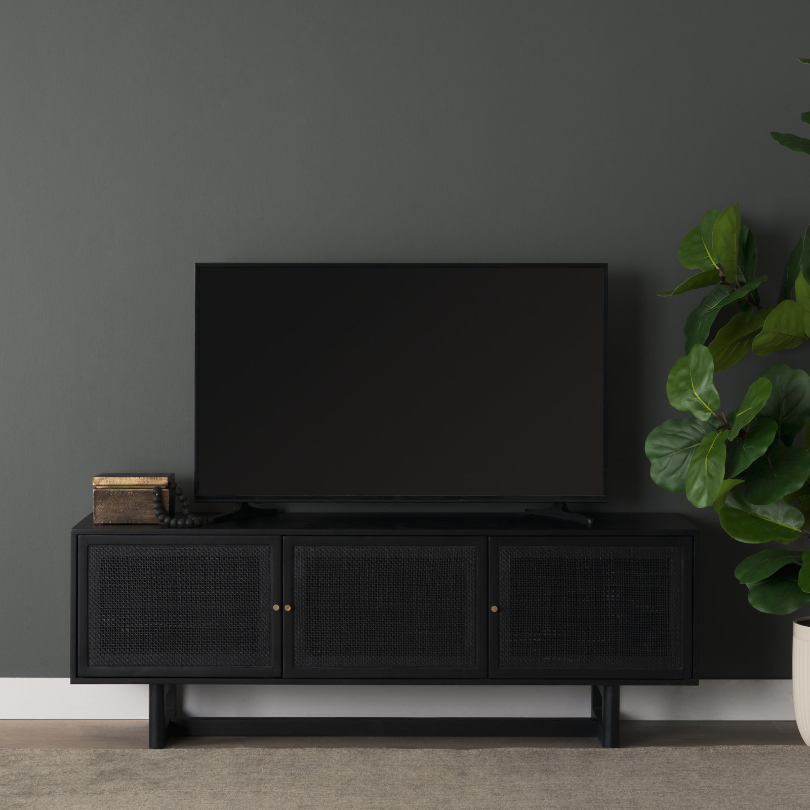 Cinna 65" Mango Media Console, Black