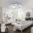 Crystal Bladeless Ceiling Fan Light,Ceiling Fan with Lights Remote Control,Low Profile Ceiling Fan-98781949