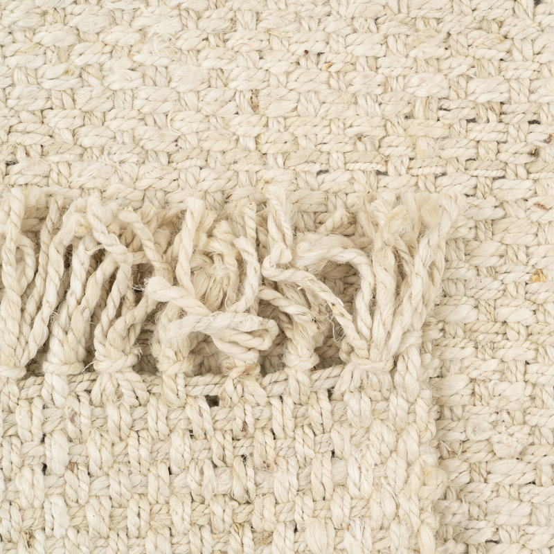 Bindera Solid Colour Jute / Sisal Hand Woven Area Rug, Rectangle 200 x 290cm