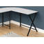 Bureau d'ordinateur, bureau personnel, coin, L 55 po, forme en L-806566867