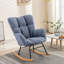 Fauteuil à bascule rembourré et rembourré Modern-1654370314